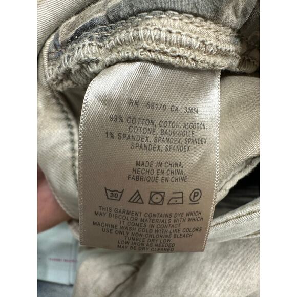 Chino by Anthropologie Slim Khaki Brown Cropped Ankle Pants Women 26 Slim - Picture 8 of 9